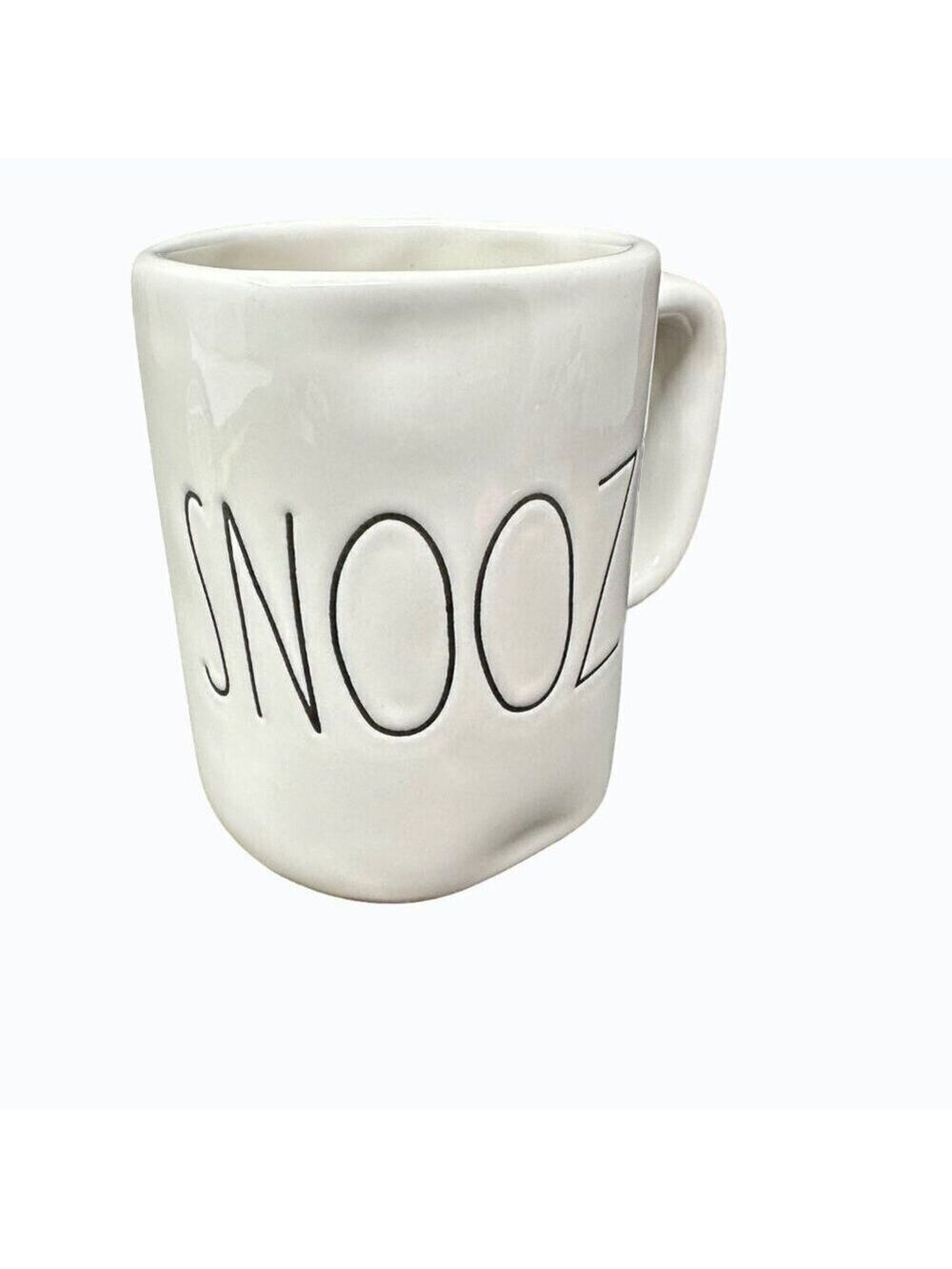 Rae Dunn SNOOZE Mug Ceramic READ Large Coffee Cup Magenta LL Farmhouse Gift